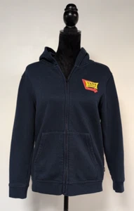 VANS "Off the Wall" Full Zip Diner Hoodie, Navy Blue, Large - Picture 1 of 6