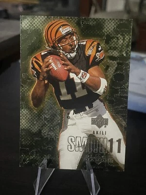 2000 UPPER DECK BLACK DIAMOND AKILI SMITH #24 CINCINNATI BENGALS Silver - Image 1 of 3