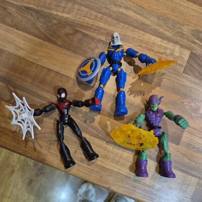 Marvel Avengers Bend And Flex Taskmaster, Spiderman, Green Goblin - Image 1 of 4