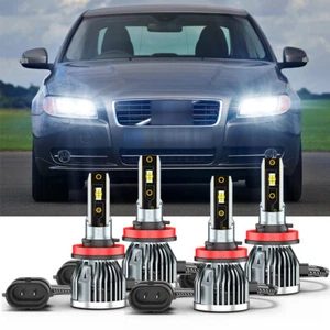 For Volvo S80 S60 XC70 2007 2008 2009 2010 2011 2012-2013 LED Headlight Bulbs x4 - Picture 1 of 12