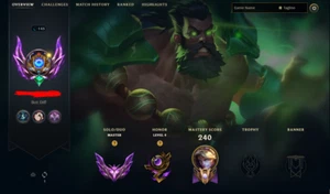 LΟL EUW Master 400LP | 110 Champs | 50 Skins | 10K BE + 4K OE - Picture 1 of 9
