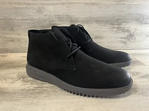 Cole Haan Grand+ Black Nubuck Leather Chukka Boots Mens Size 11 M C36921 NEW - Picture 1 of 8