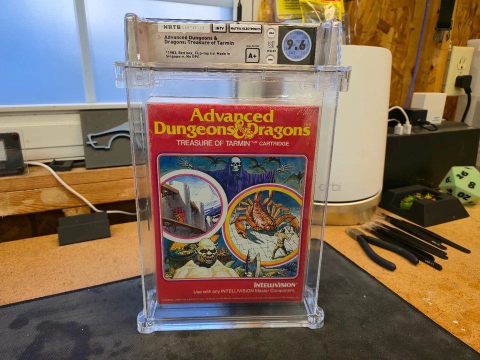 Intellivision Advanced Dungeons & Dragons Treasure of Tarmin Sealed WATA 9.6 A+ - Image 1 of 2