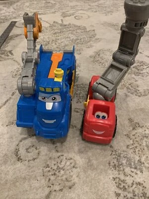 Hasbro Construction Firetruck Disney's Pixar Cars Play Doh Lot Of 2 - Image 1 of 4