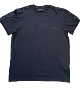 McKenzie T-shirt Mens M Black Cotton Top With Logo On Front & Shoulders - Picture 1 of 24