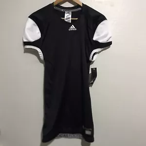 Adidas Youth Black & White Football Jersey Press Coverage Size Youth Large - Picture 1 of 8