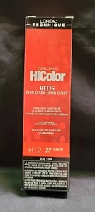 L'Oreal Excellence HiColor for Dark Hair/H12 Deep Auburn Red 1.74oz - Picture 1 of 2