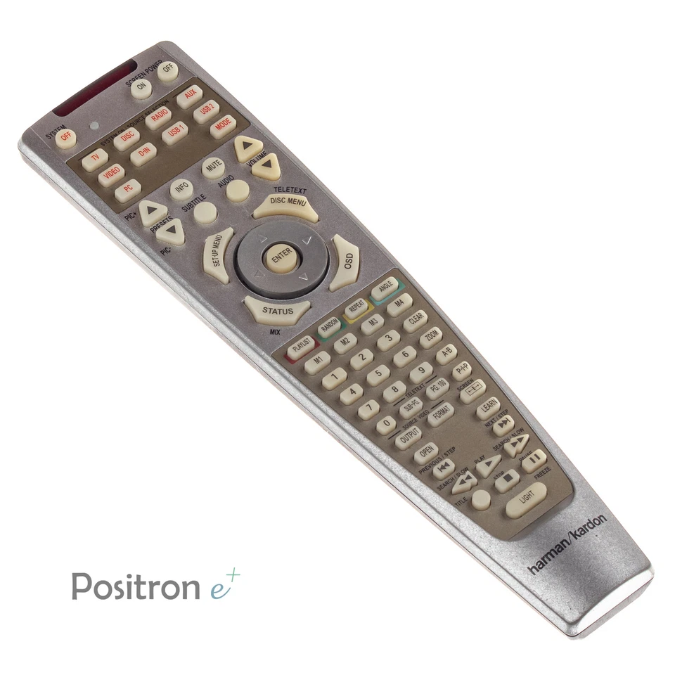 Télécommande Harman/Kardon TVRC 2 Argent Pour HS 200 250 350 / Vérifié - Photo 1/1