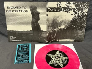 Taste Of Fear /Evolved To Obliteration 7" PINK grind powerviolence spazz no less - Imagen 1 de 1