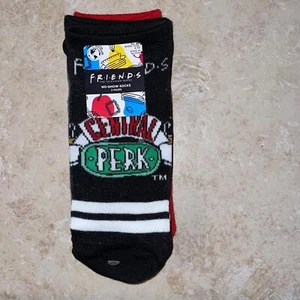Friends TV Series Show Central Perk 3 Pair No Show Socks Size 4-10 - Picture 1 of 5