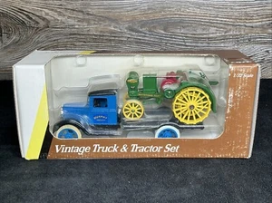 Ertl Vintage Blue Truck And Tractor Set - Blueprint Replica Toys No. 5768 - Picture 1 of 5