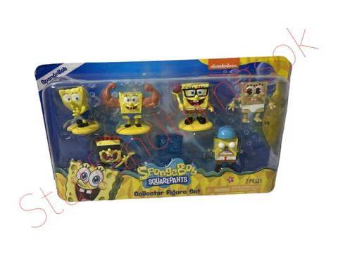 SpongeBob SquarePants 7 Piece Most Popular Personalities Figure Set NEW 2022 Cover