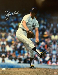Foto firmada 16x20 #1 automática - jsa miembro del Salón de la Fama de los Yankees de Nueva York JIM KAAT - Imagen 1 de 1