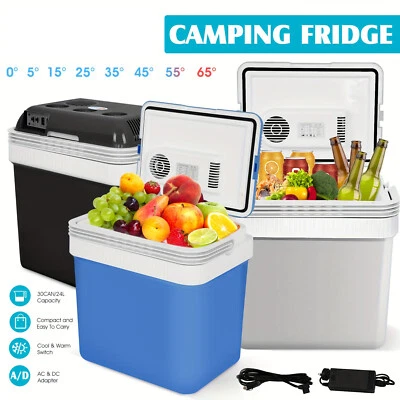 24L Mini Fridge Electric Cooler Warmer for Car Automatic Locking Handle 12V DC - image 1 of 4