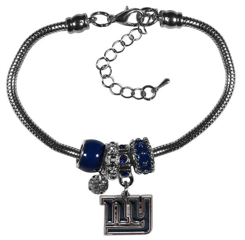 Siskiyou NFL Womens New York Giants Euro Bead Bracelet Cover