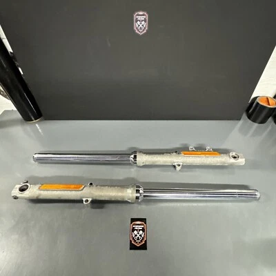 2004 Harley Davidson Dyna FXDL Front Forks Suspension OEM 45947-04/45948-04 - Image 1 of 4
