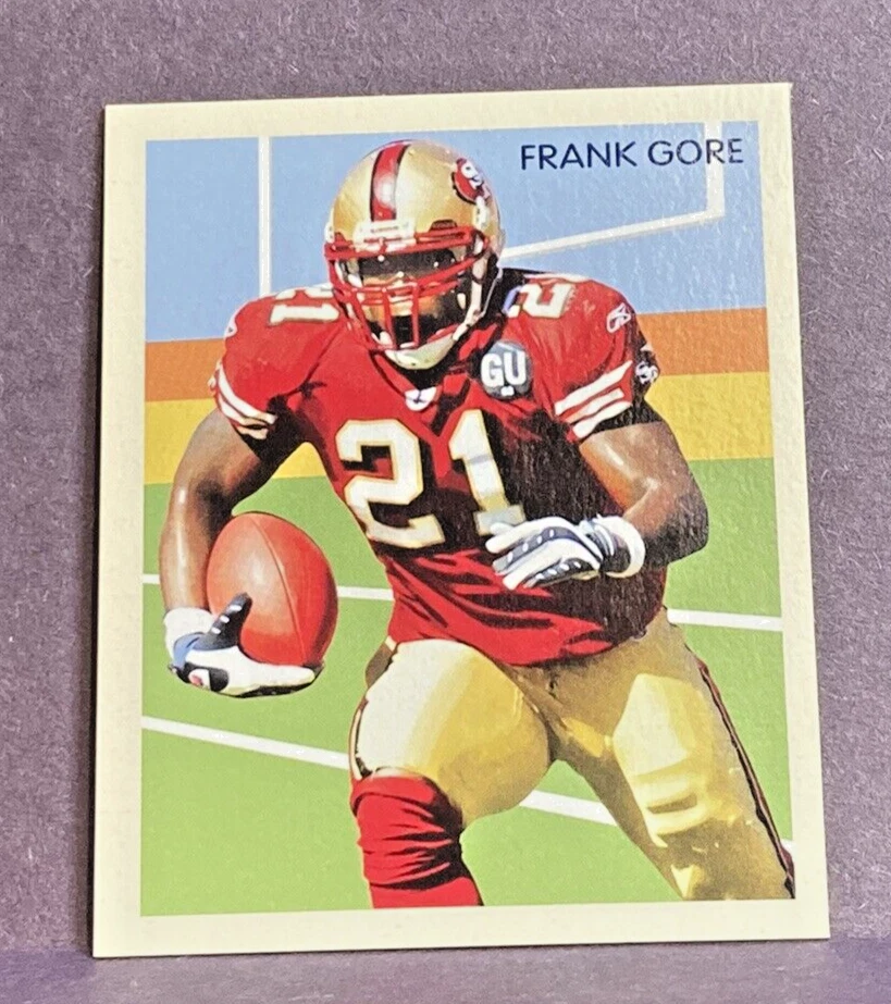 2009 Philadelphia FRANK GORE National Chicle Card #NC57 49ers - Image 1 of 2