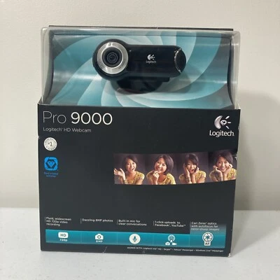 Logitech QuickCam Pro 9000 Web Cam 2MP USB Windows & Mac Tested Works Foto 1 de 4