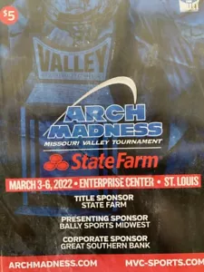 Programa de Campeones de Baloncesto Missouri Valley 2022 Final Four Arch Madness 2025 - Imagen 1 de 3