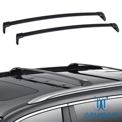 FIT FOR 2014-2018 ACURA MDX ALUMINUM ROOF RACK RAIL CROSS BAR LUGGAGE CARRIER Foto 1 de 4
