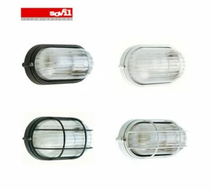 Plafoniera Ovale Muro da Esterno Lampada Parete Gabbia Illuminazione Luce Sovil - Foto 1 di 5