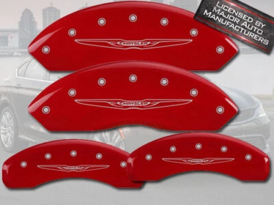2011-2016 克莱斯勒 Town Country 前后红色 MGP 刹车卡钳盖 Wing2 BRG — 第 1/4 张图片