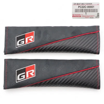 Pair Seat Belt Covers Shoulder Support Pad Fits Toyota Vigo Revo Altis 2015 2021 - Image 1 of 4