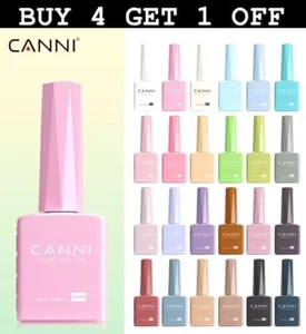 CANNI Gel Polish Hema Free Nail Gel Polish Soak Off Colours Base Top Varnish LED - Picture 1 of 199