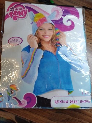 Rainbow Dash Sudadera con Capucha Disfraz de Halloween My Little Pony Juegos con disfraces Niño Talla 8-10 Foto 1 de 3