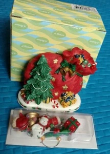 A. Richesco Corporation Cerámica Regalo Navidad Adorno Llavero Soporte Estante Exhibición - Imagen 1 de 12