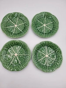 Bordallo Pinheiro Cabbage Dessert Plate SET OF 4 - Picture 1 of 5