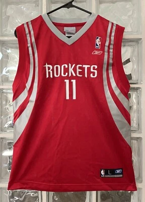 Camiseta DE COLECCIÓN ReebokHouston Rockets Juvenil Grande Roja 11 Yao Ming Nylon Niños L Foto 1 de 4