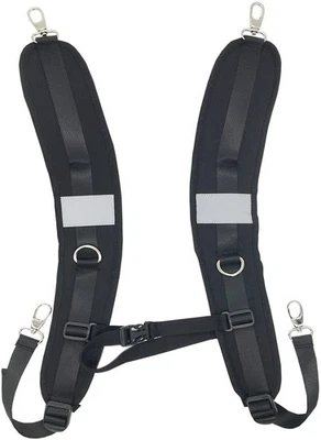 Correa de Hombro Impermeable con Cinturón Ajustable para Bolso de Hombro Mochila Negro Foto 1 de 4