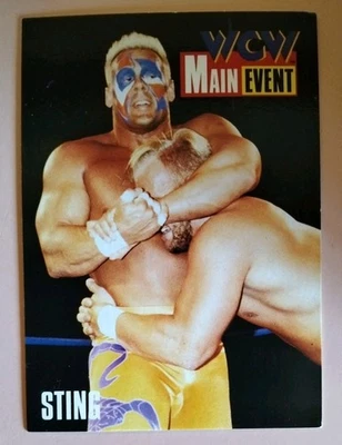 1995 Cardz WCW Main Event ⭐Sting ⭐#4 (NM-M) ¡Raro! (NOVATO) Steve Austin headlock Foto 1 de 4