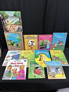 Vintage Disney Wonderful World Of Reading, Golden Book Hard and Paperback covers - Picture 1 of 6