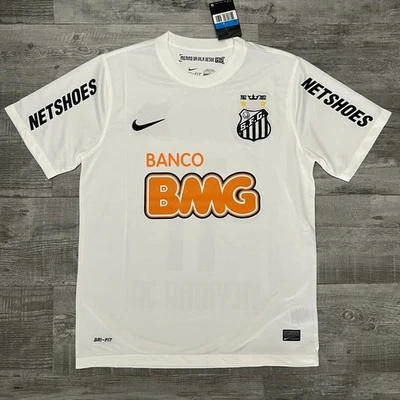 Camiseta Santos Neymar JR #11 2011-12 camiseta blanca manga corta Foto 1 de 4