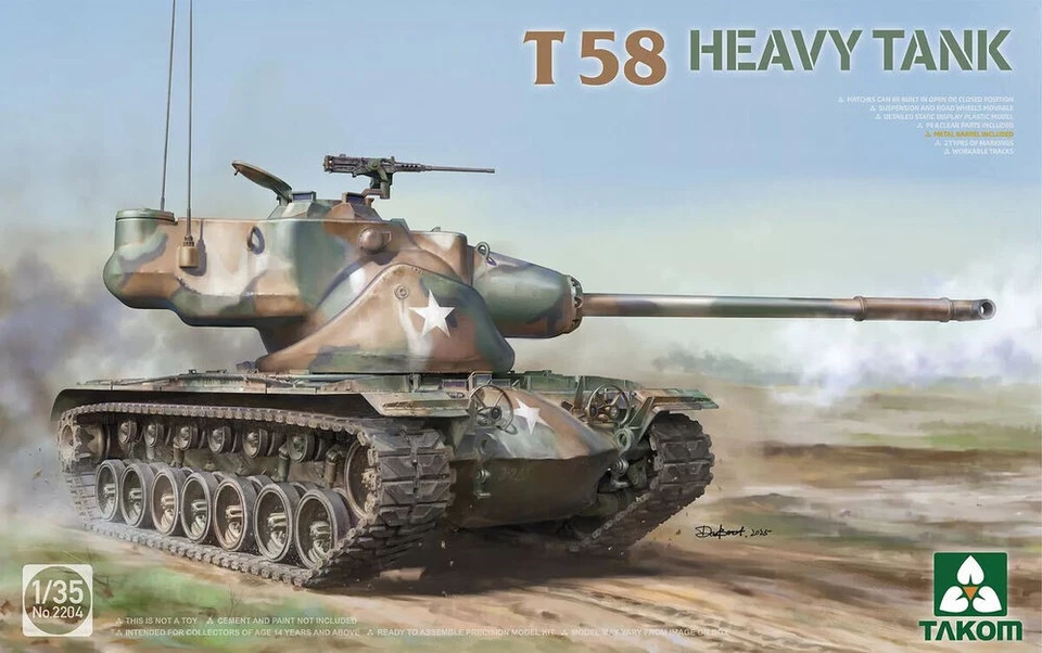 Takom TAK2204 - 1:35 T58 Carro Armato Pesante - Nuovo - Immagine 1 di 1