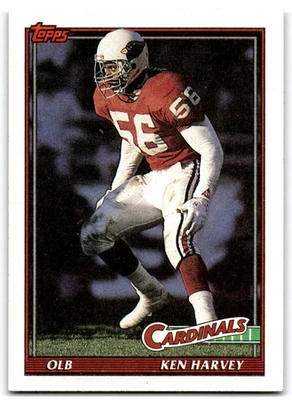 1991 Topps Ken Harvey Phoenix Cardinals #518 - Image 1 of 2