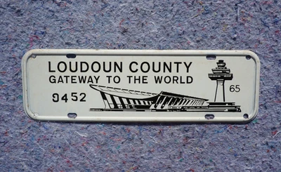 1965 LOUDEN County VIRGINIA Верх для Номерного знака - Хорошее Качество - Изображение 1 из 3