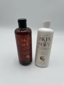 Avon Skin So Soft Supreme Nutrición Enriquecedora Leche de Coco Loción y Aceite Lavado - Imagen 1 de 2