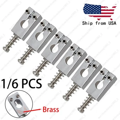 Sillines puente de latón de 10,5 mm con resortes y tornillos para guitarra PRS SE S2 CE - Cromo Foto 1 de 3