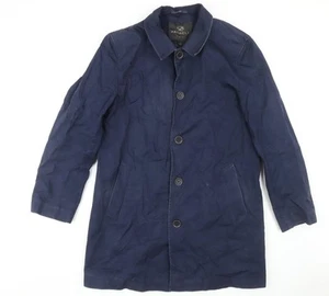 Farrell Men's XL Blue Cotton Overcoat - Picture 1 of 12