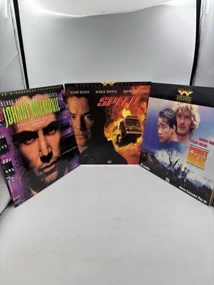 Keanu Reeves Laserdisc LD Lot Speed Johnny Mnuemonic Point Break  Widescreen - Image 1 of 4