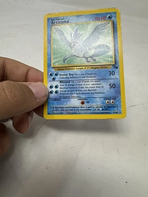 Pokémon Vintage  Articuno Fossil 17/62 Non-Holo Rare HP WotC - Image 1 of 4