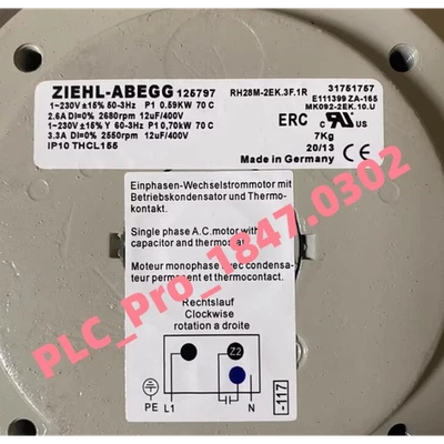 ZIEHL-ABEGG RH28M-2EK.3F.1R Radial Fan 1pcs Brand New New In Box fast delivery - Image 1 of 3