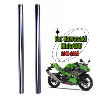 2x Front Suspension Fork Inner Tubes Pipes for Kawasaki Ninja400 2018-2023 Foto 1 de 4