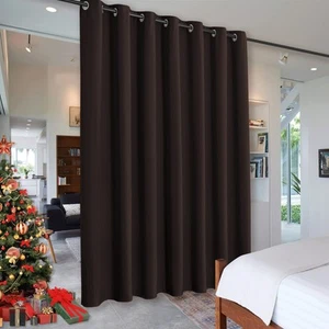 Blackout Room Divider Curtains Soundproof for Loft Restroom Bedroom Space Par... - Picture 1 of 7