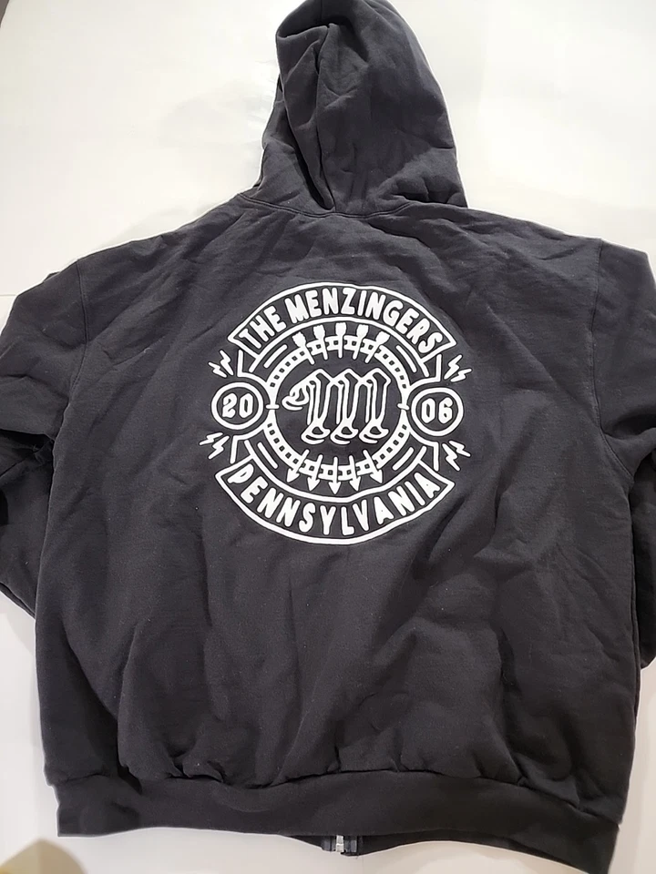 2006 The Menzingers American punk rock Rare Merch Full Zip Up Hoodie Mens 2XL - Image 1 of 4