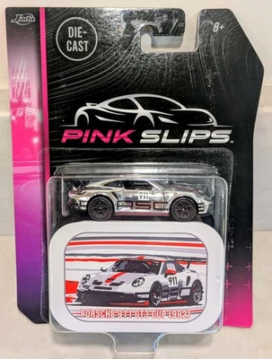 Jada Pink Slips Porsche 911 GT3 Cup (992) Diecast 1/64 - Acabado Plateado Cromo Foto 1 de 2