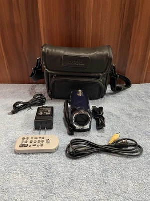 JVC Everio GZ-MG330RU Hybrid 30GB Hard Disk Digital Camcorder Blue - Tested - Image 1 of 4